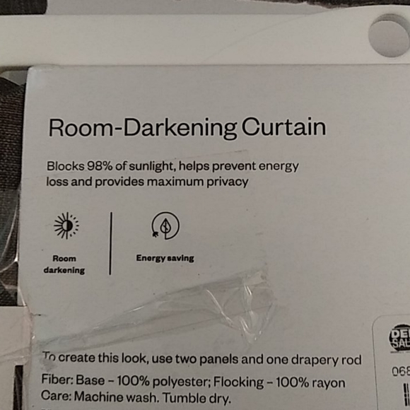 Room essentials room darkening panel- set of 2 - Picture 4 of 6